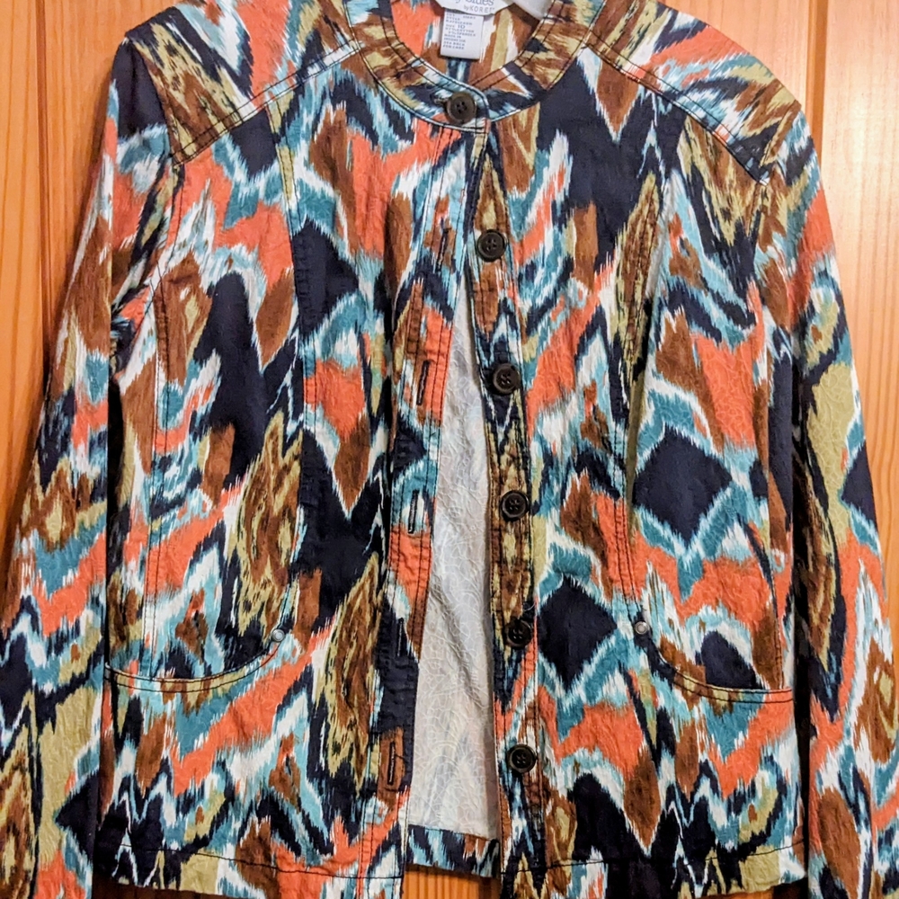 Koret Colorful Cotton Jacket- Size 10